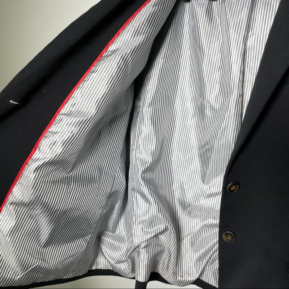 J. Crew Schoolboy Notch Lapel Fully Lined Button Front Blazer In Black Size XXL - Picture 6 of 9